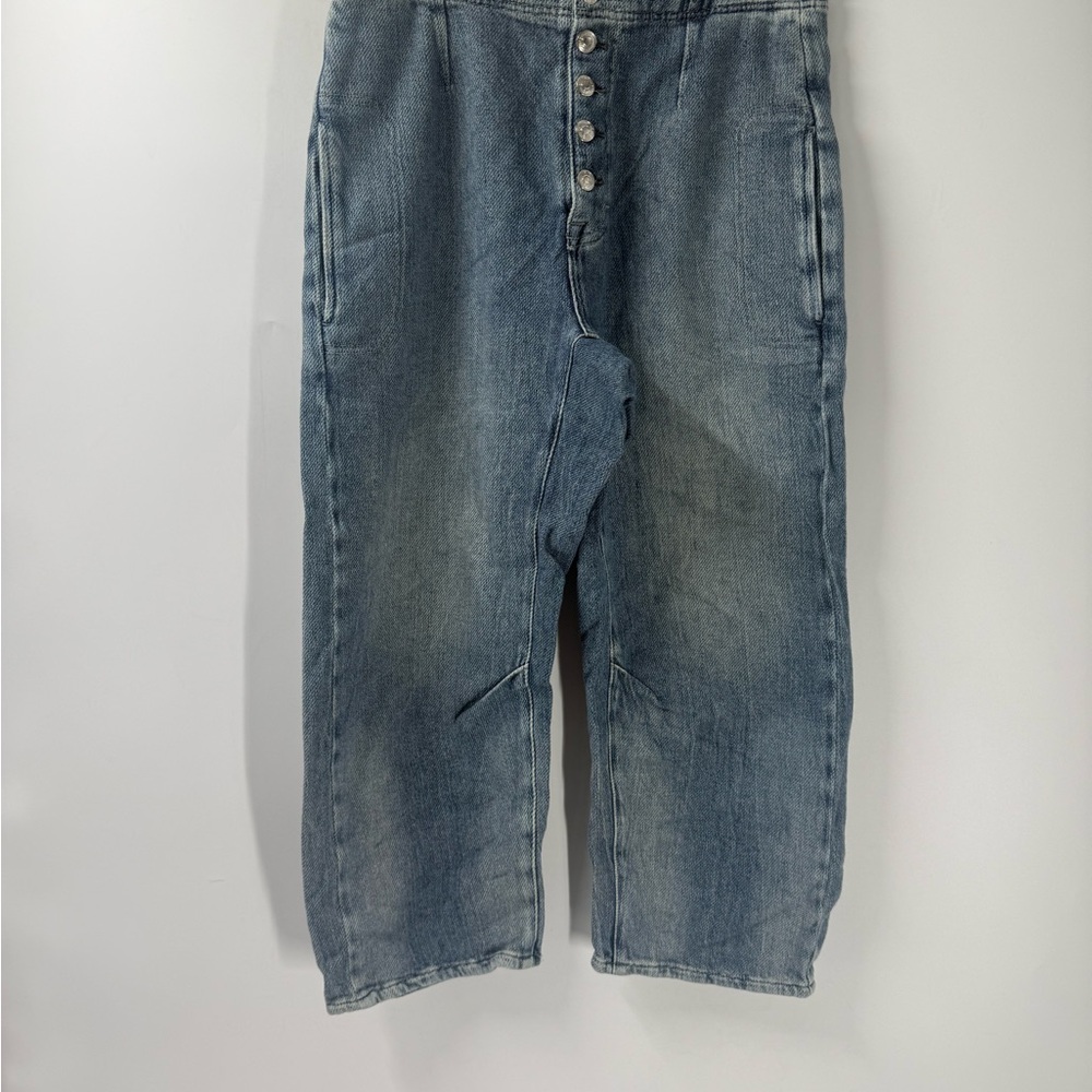 Free People Blue Straight Leg Jeans